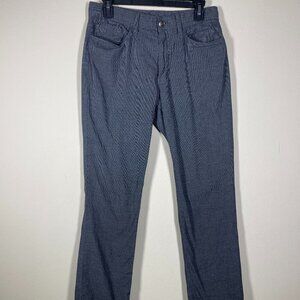English Laundry Brixton Pants 5 Pocket Dark Navy Mini Plaid Men’s 30/32!
